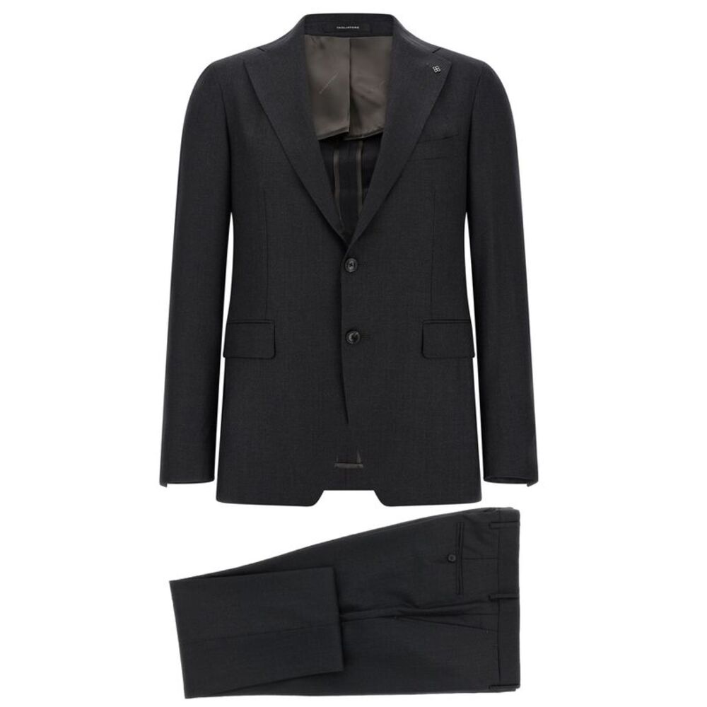 Tagliatore Gray Virgin Wool Two-Piece Men's Suit